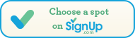 Click to Choose an appointment on SignUp